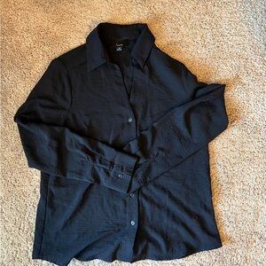 Lumiere Black Button Down Shirt